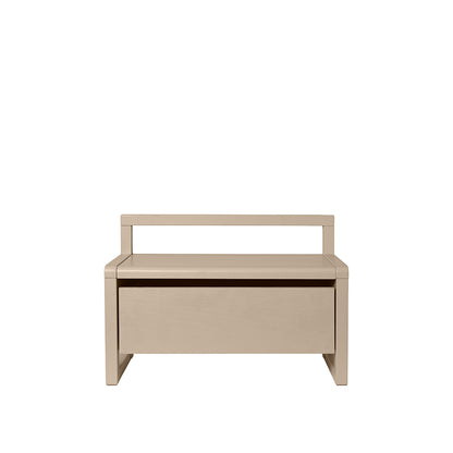 ferm Living bänk för barn med förvaring, Little Architect storage bench - Cashmere