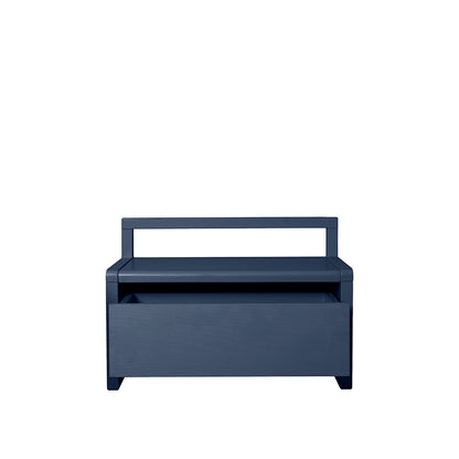 ferm Living barnbänk med förvaring, Little Architect storage bench - Dark blue
