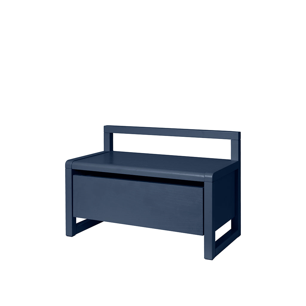 ferm Living barnbänk med förvaring, Little Architect storage bench - Dark blue
