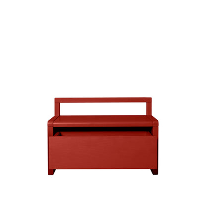 ferm Living barnbänk med förvaring, Little Architect förvaringsbänk - Poppy Red