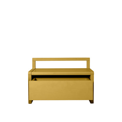 ferm Living børnebænk m opbevaring, Little Architect storage bench - Yellow