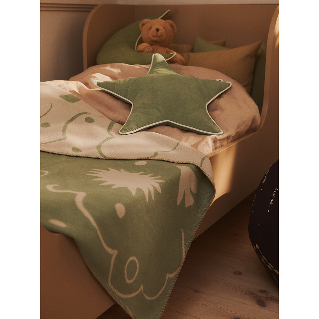ferm Living stjärnkudde, Tea green - Ø: 48 cm