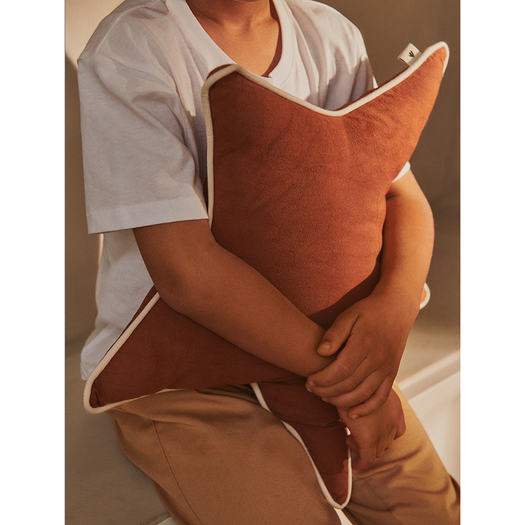 ferm Living stjärnkudde, Brown clay - Ø: 48 cm