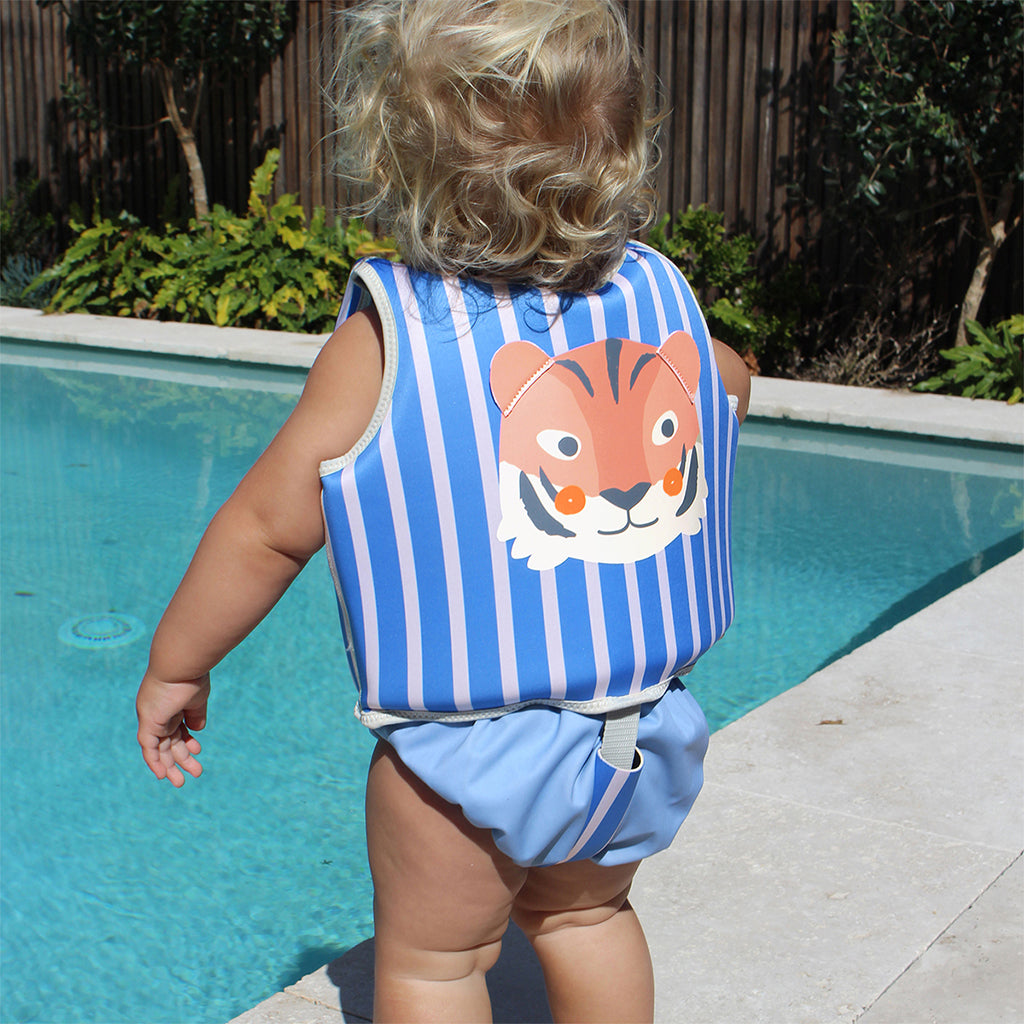 Sunnylife simväst, Tino the tiger – storlek 1–6 år