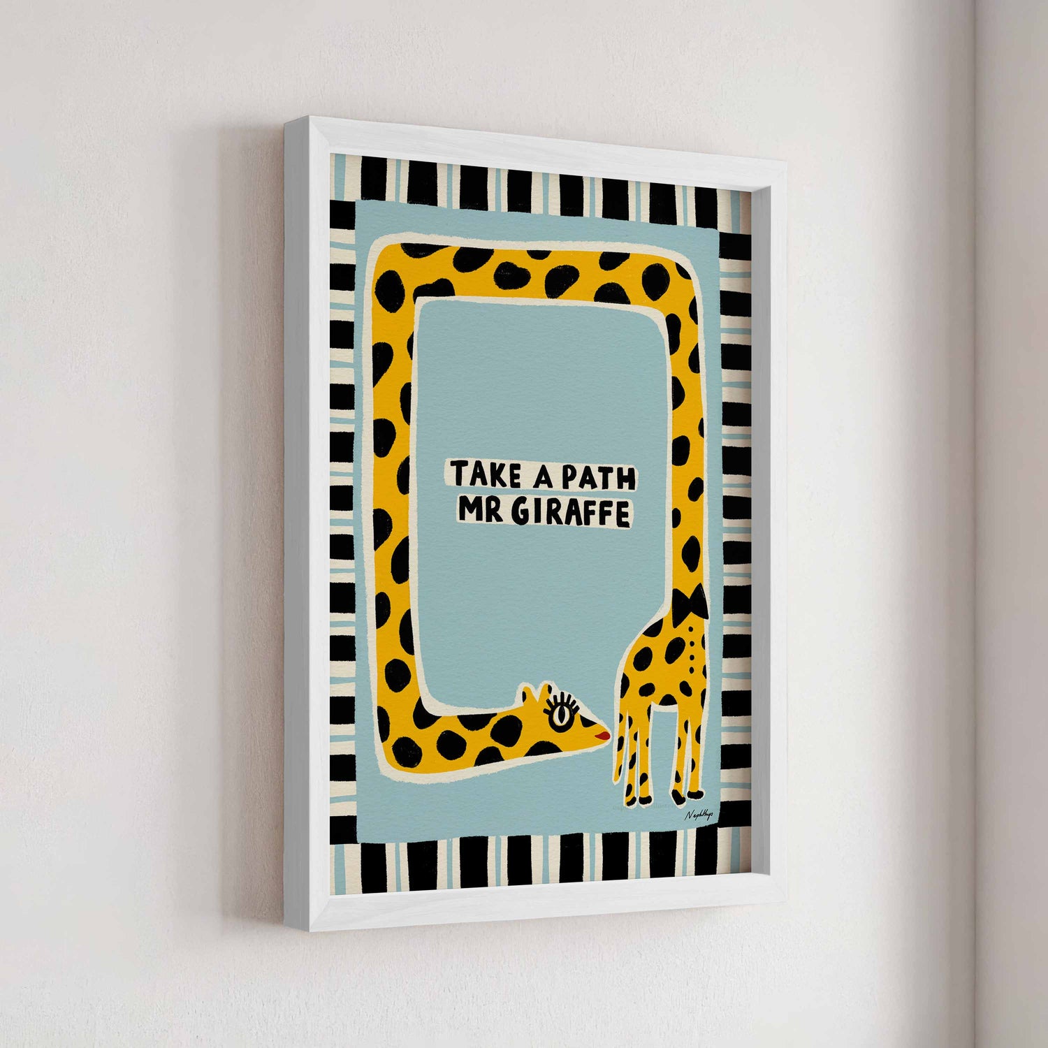 Nephthys Illustrated plakat, Take af Path Mr Giraffe – A4