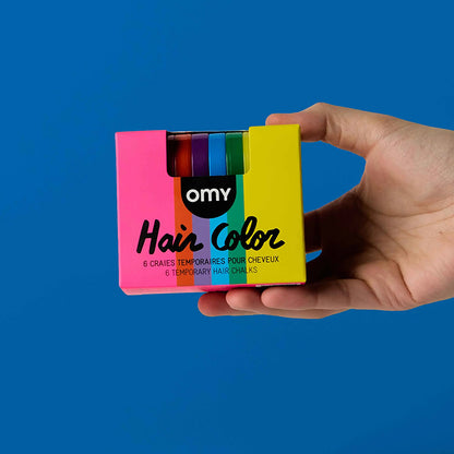 OMY hårkrita, Rainbow - 6 färger