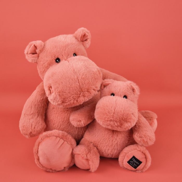 Doudou et Compagnie Flodheste bamse, teracotta - 25 cm
