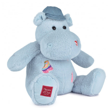 Bamse, Hippo - Flodhest m/stickers - 38 cm