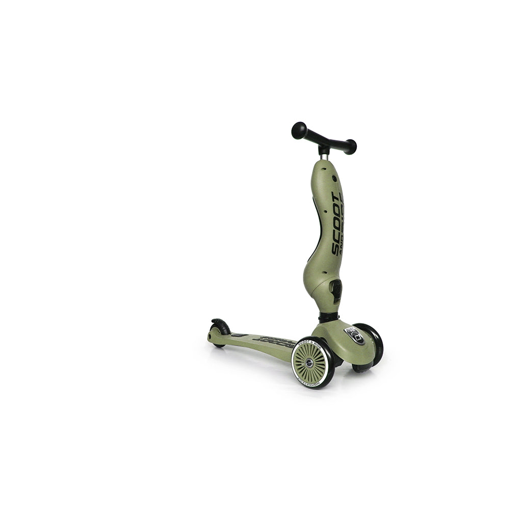 Scoot and Ride Highway Kick 1, sparkcykel - Olive