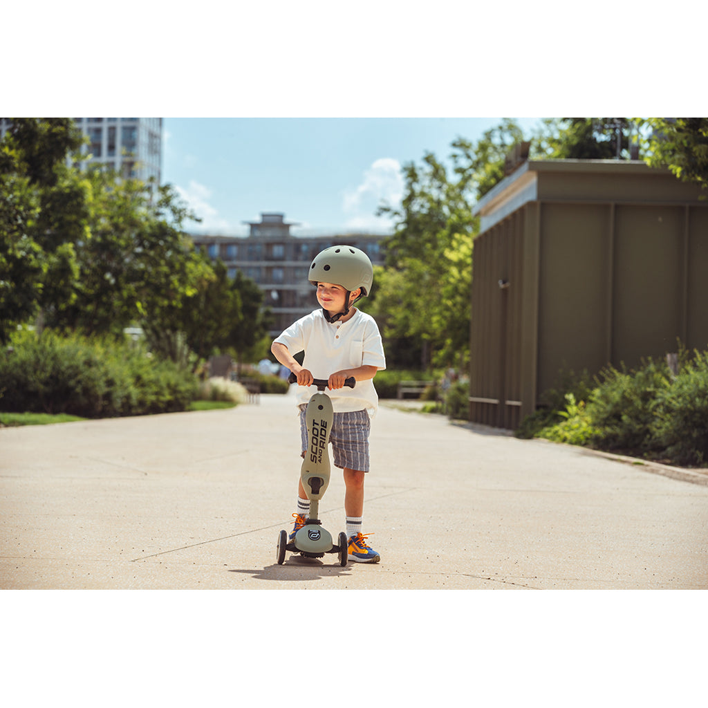 Scoot and Ride Highway Kick 1, sparkcykel - Olive