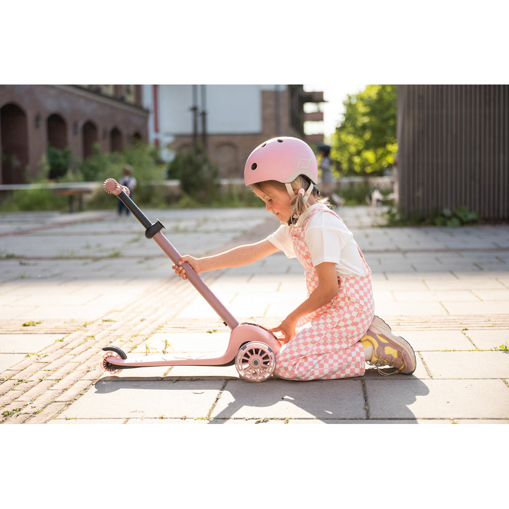 Scoot and Ride Highway Kick 3S, sparkcykel - LED Rose