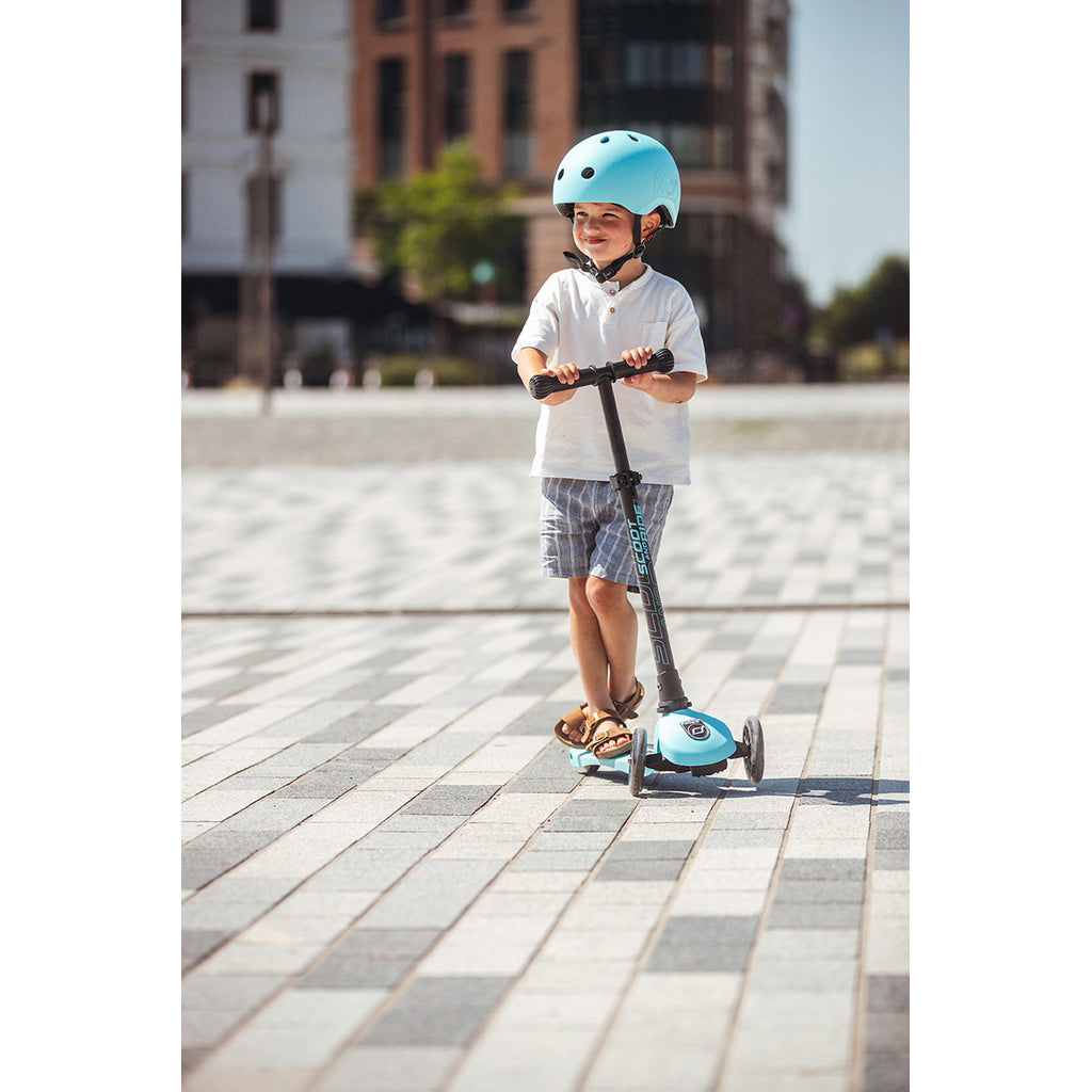 Scoot and Ride Highway Kick 3, sparkcykel - LED Blueberry