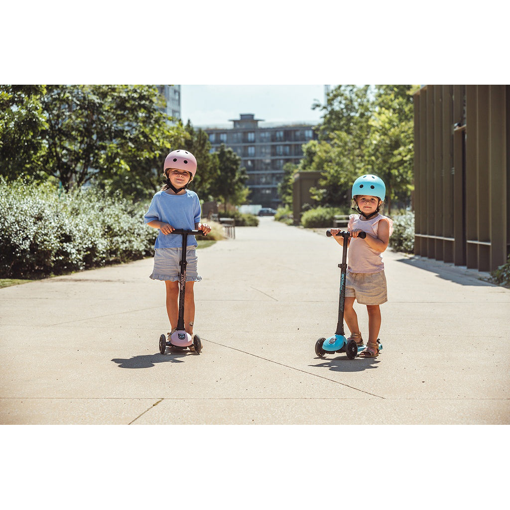 Scoot and Ride Highway Kick 3, sparkcykel - LED Peach
