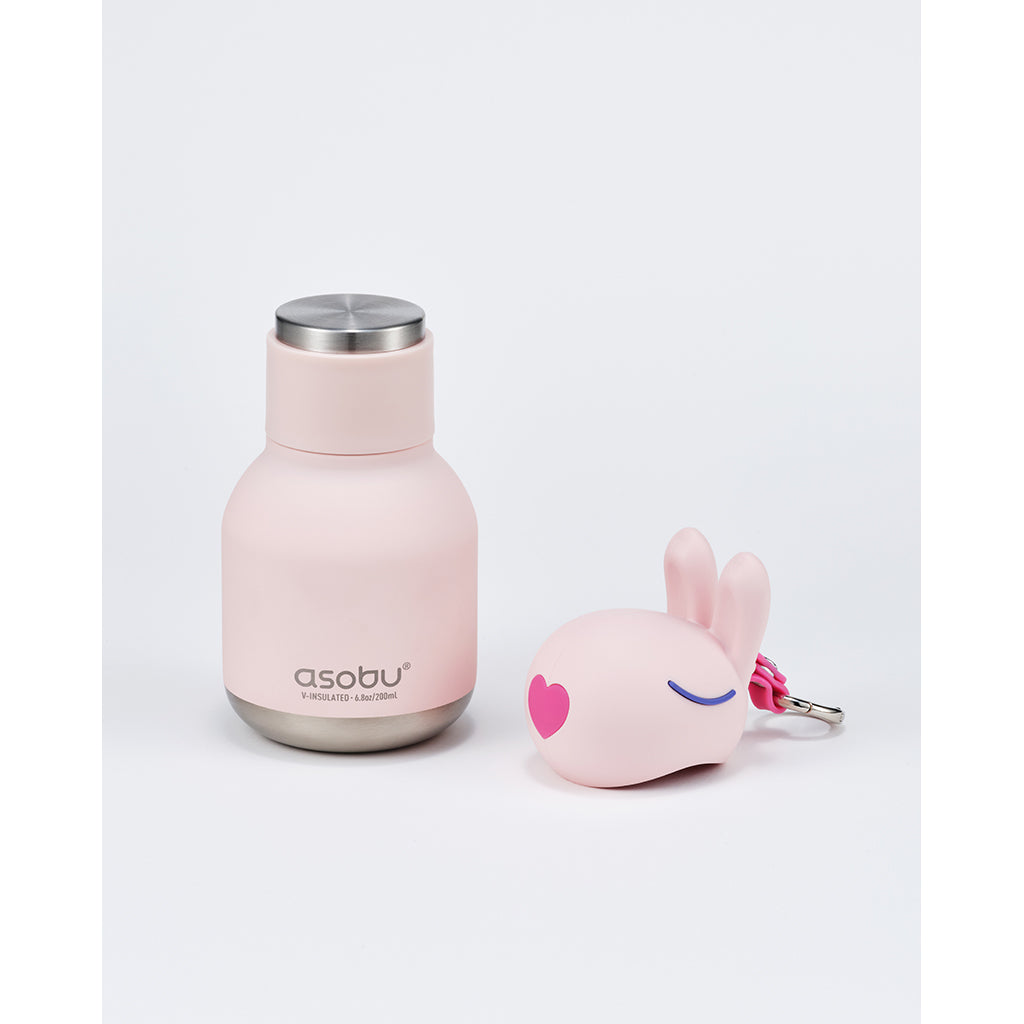 Asobu Bestie Mini termoflaska med nyckelring, 200 ml - Kanin