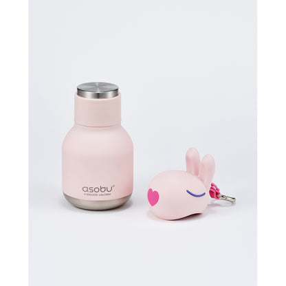 Asobu Bestie Mini termoflaska med nyckelring, 200 ml - Kanin