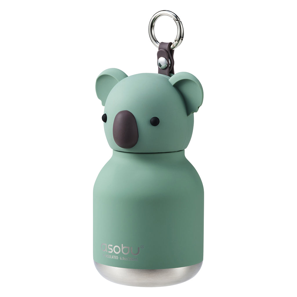Asobu Bestie Mini termo drikkedunk med nyckelring, 200 ml – Grön Koala