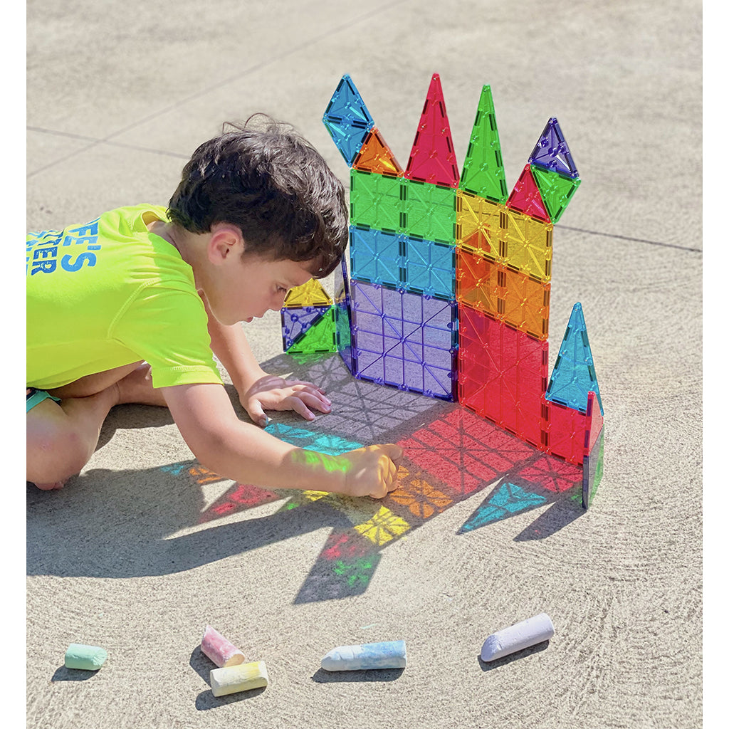 Magna-Tiles Clear Colours, Magnetiskt byggset med 32 delar