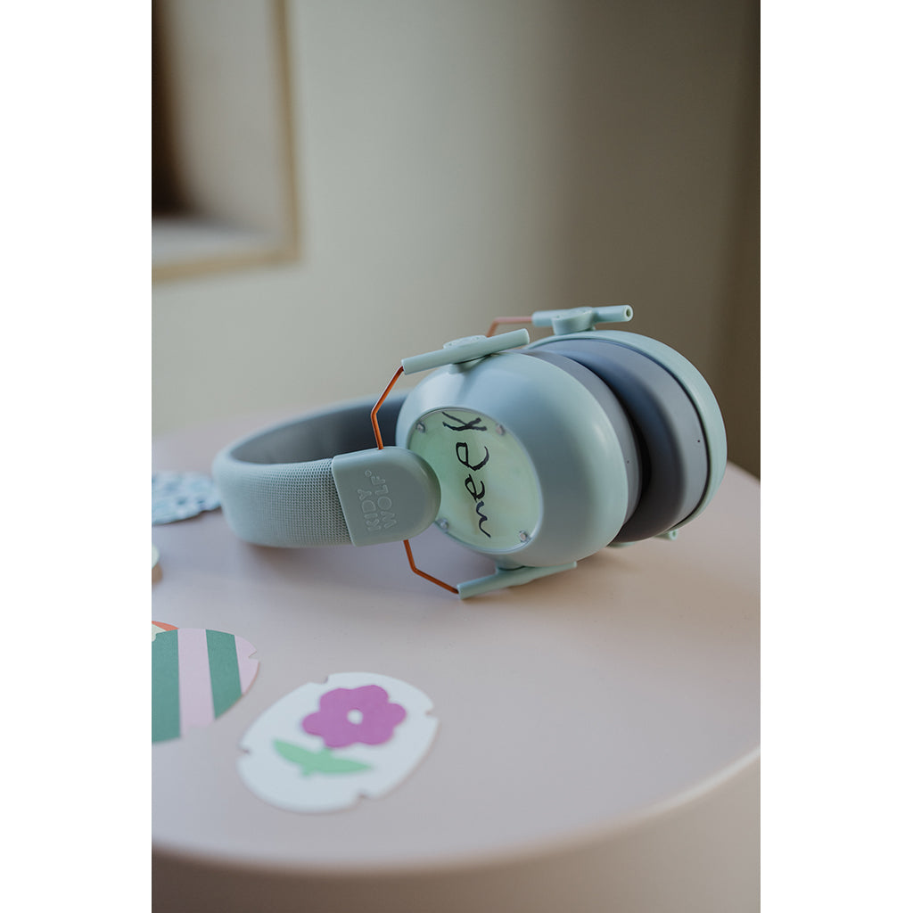 Kidynoise, Bullerdämpande hörselskydd för barn, hopfällbar - Green