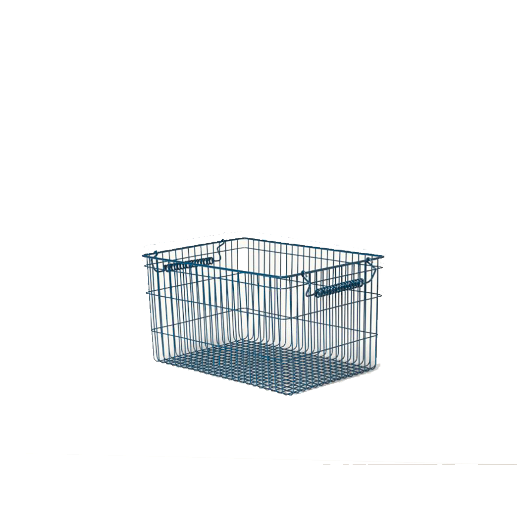 ferm Living trådkorg, Cala Stackable Baskets, Set m. 2 st - Dark blue