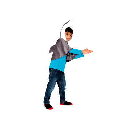 Pretend to bee maskeradkläder, djurdräkt, haj – Storlek 3-7 år