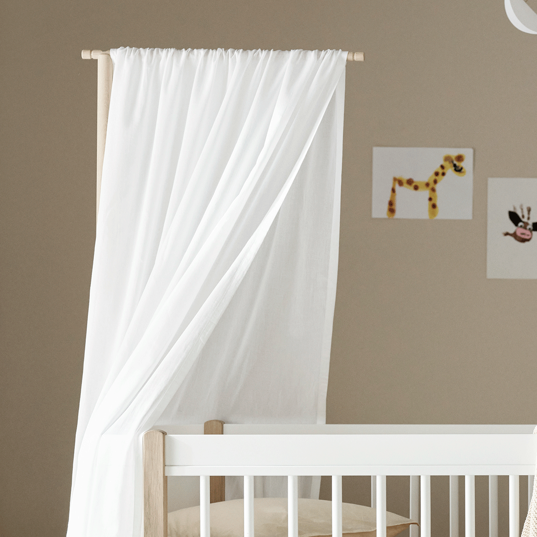 Oliver Furniture Wood Mini+ basic sänghimmel, Vit