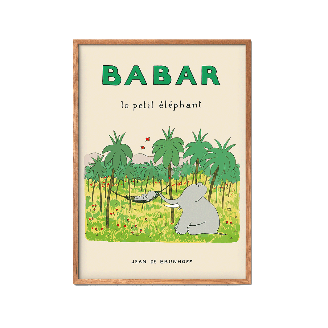 Le Petit Éléphant, Babar plakat, Jean de Brunhoff – flera storlekar
