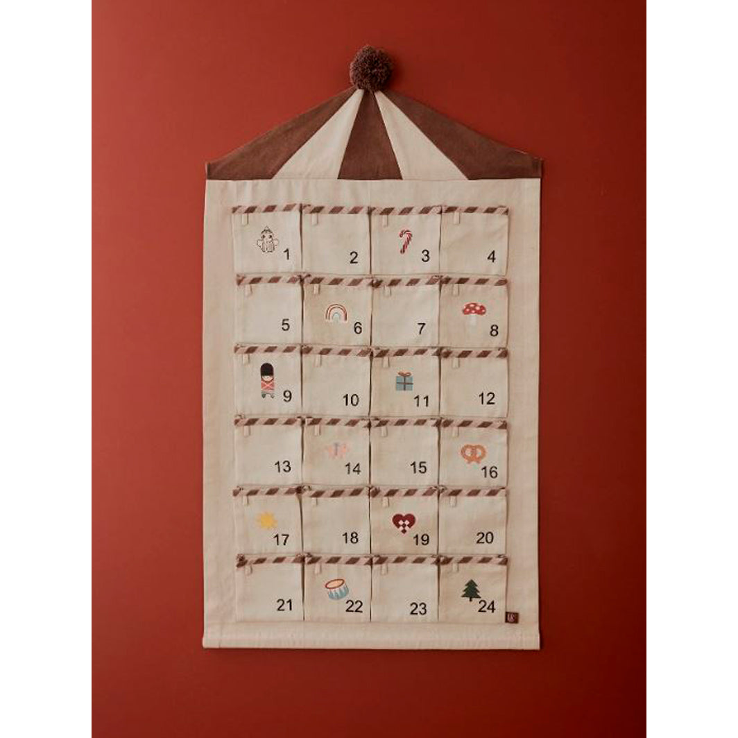 OYOY Cirkus Julkalender - Beige/brun