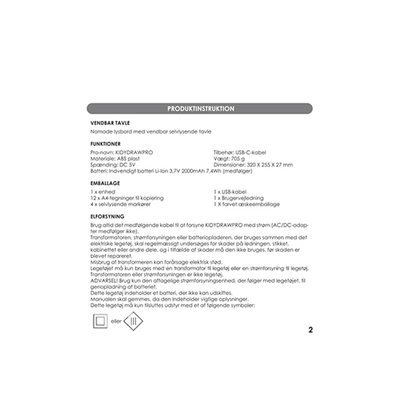 KidyDraw ritbräda med ljus