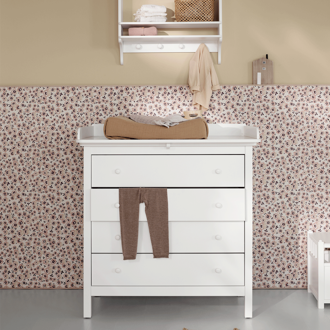 Oliver Furniture Seaside skötbord med 4 lådor