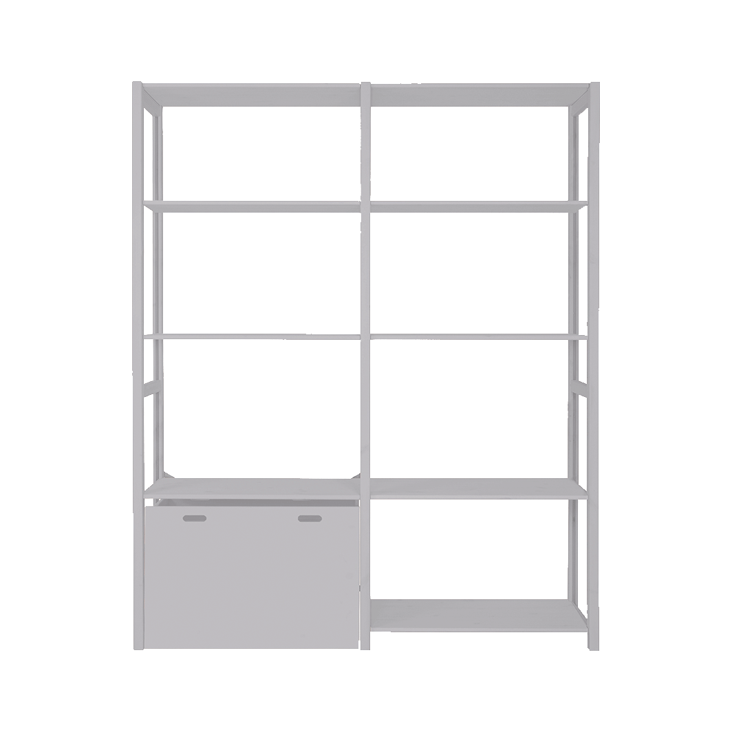 By Aulum Eshøj hylla med förvaring, H: 179 / H: 198 x B: 163 cm – Mushroom