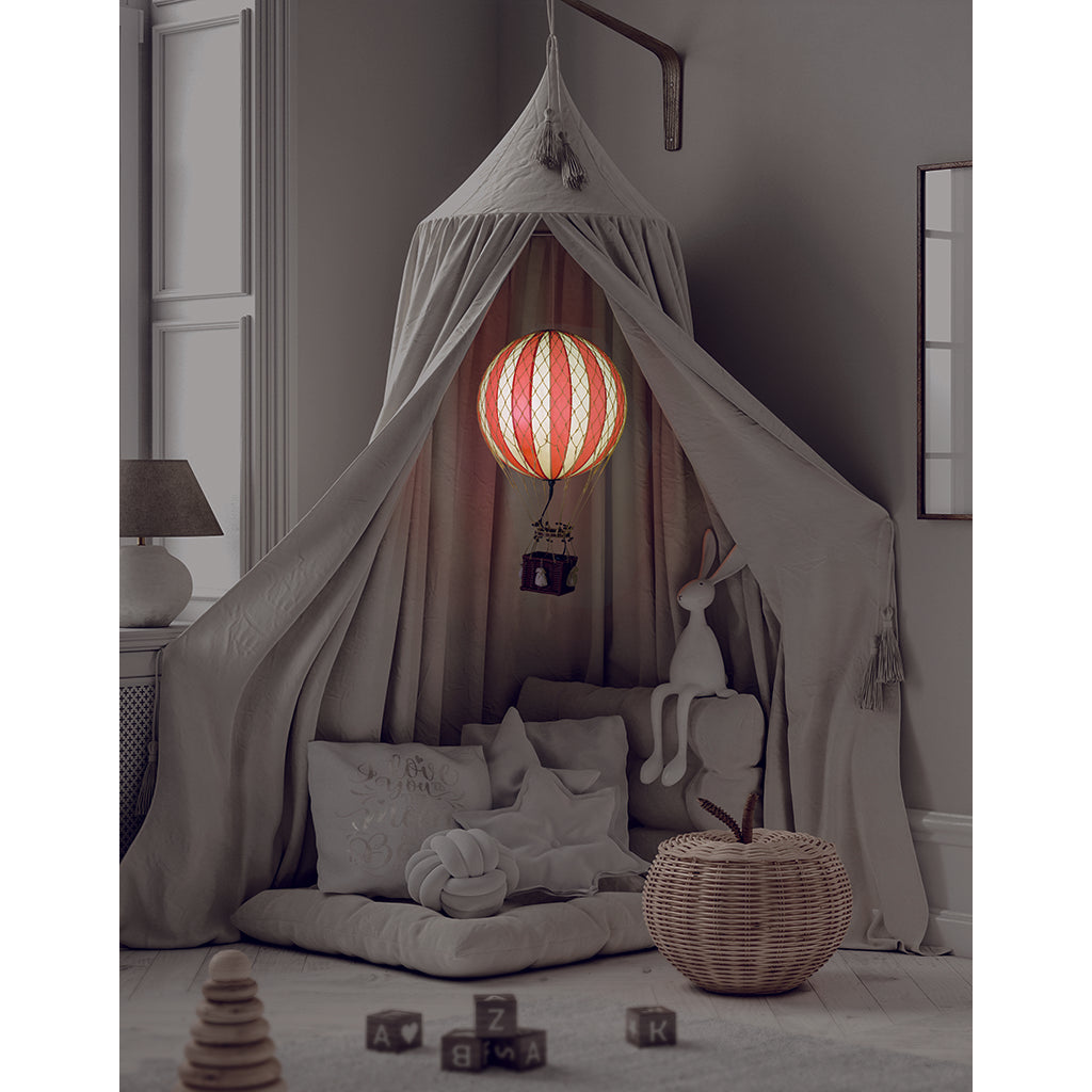 LED Luftballon, Royal Aero pink - 32 cm