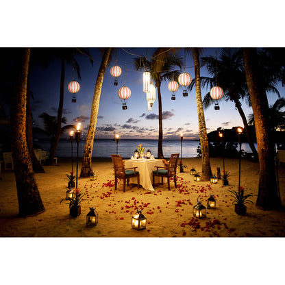 LED Luftballong, Royal Aero blå - 32 cm