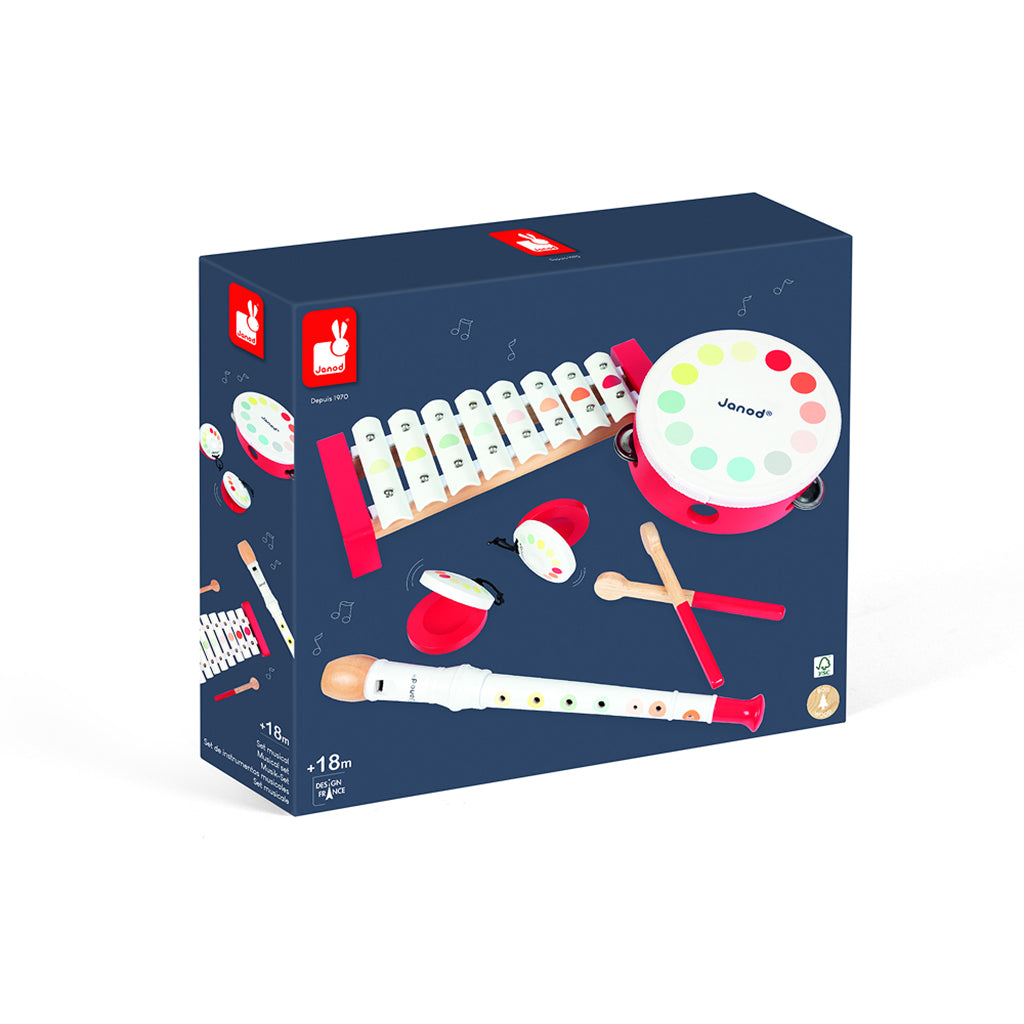 Janod Confetti set med 4 musikinstrumenter