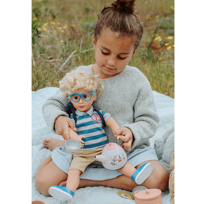 Moulin Roty kuffert med tesæt, 14 delar – Les Parisiennes