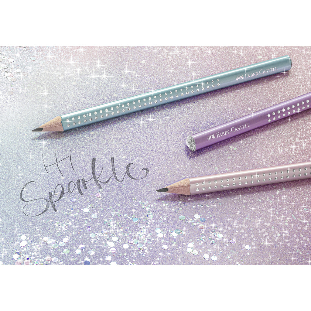 Faber-Castell, Jumbo sparkle penna - Rose metallic