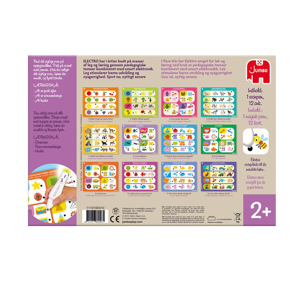 Jumbo Electro Färger &amp; Former (Danska och Norska)