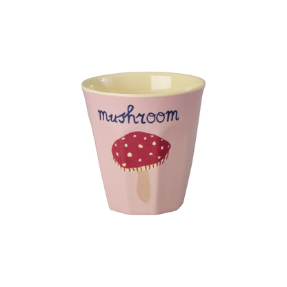 Rice melamin kopper, Pink ABC print, 6-pak - Lille