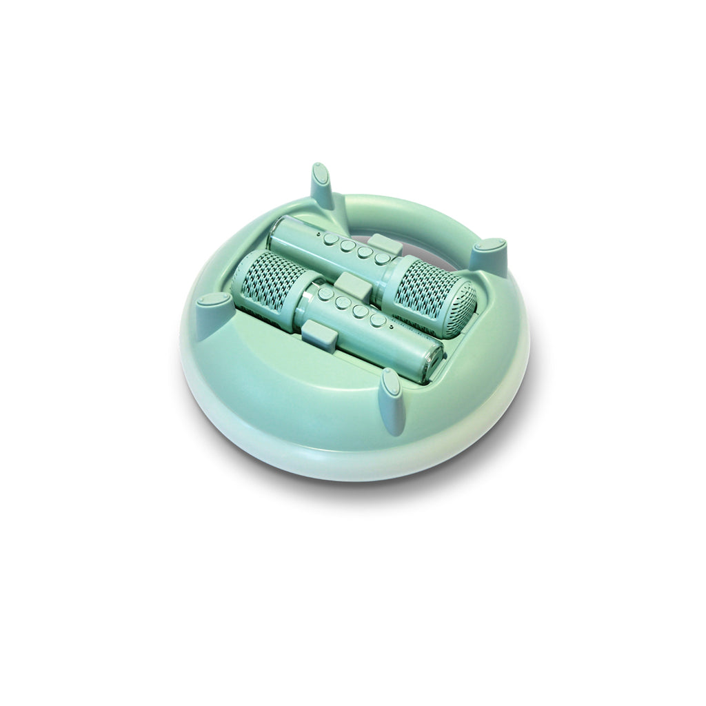 Kidykaraoke, Karaokeset med portabel högtalare och 2 mikrofoner