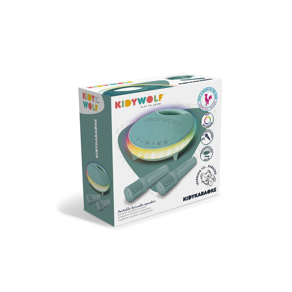 Kidykaraoke, Karaokeset med portabel högtalare och 2 mikrofoner