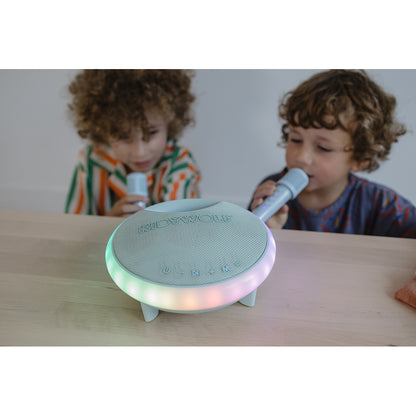 Kidykaraoke, Karaokeset med portabel högtalare och 2 mikrofoner