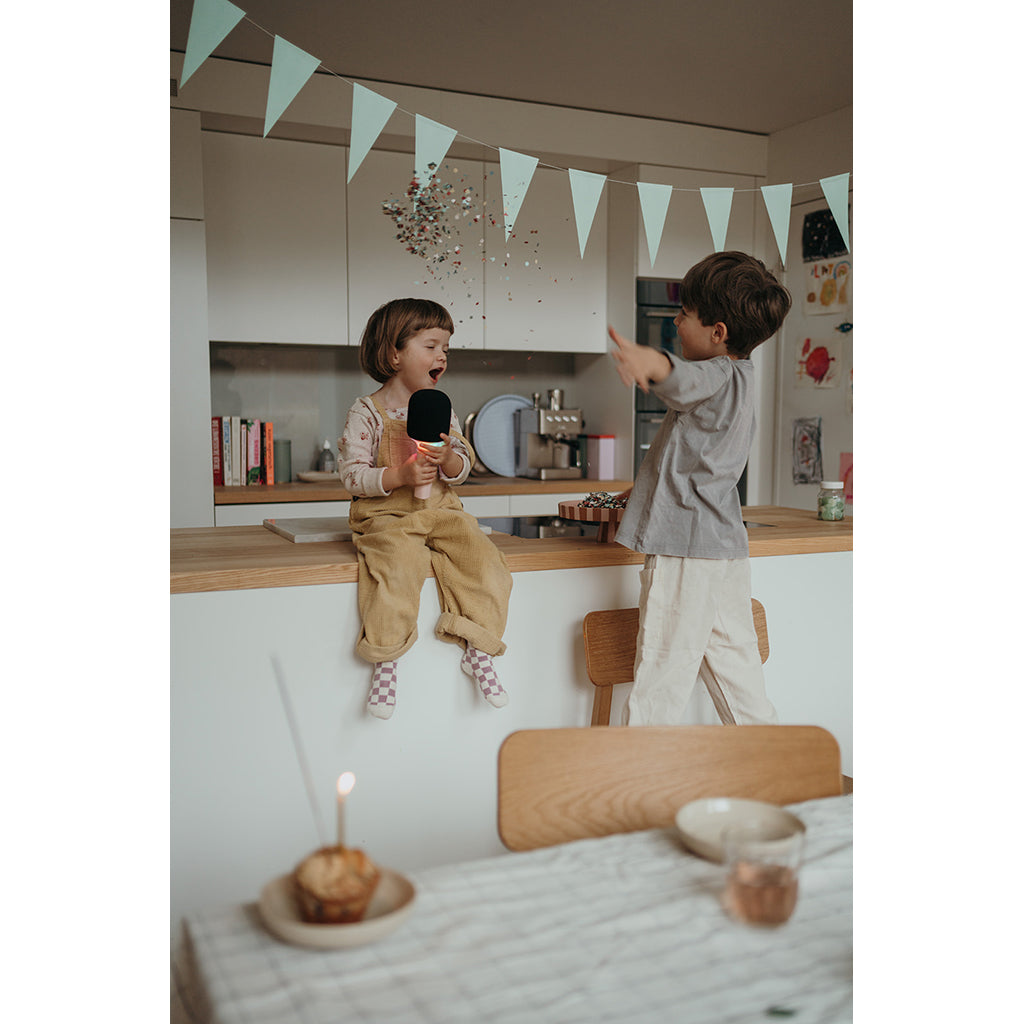 Kidymic Allt-i-ett mikrofon för karaoke och musikaliska upplevelser, Rosa