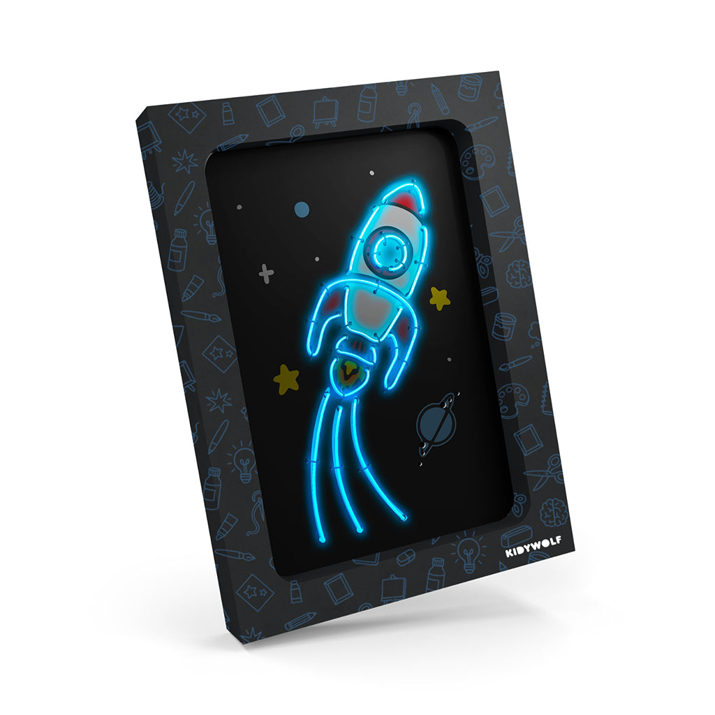 Kidyneon, DIY självlysande bilder med neontråd, 9 st - Big pack