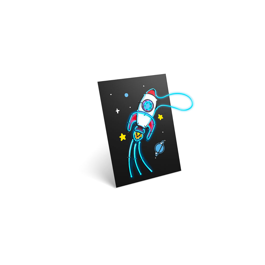 Kidyneon, DIY självlysande bilder med neontråd, 9 st - Big pack