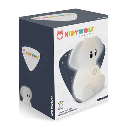 Kidynight, uppladdningsbar nattlampa - Elephant