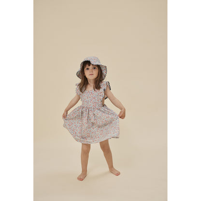 Konges Sløjd Verbena solhatt, Bibi Blue - strl. 3 mån.- 4 år