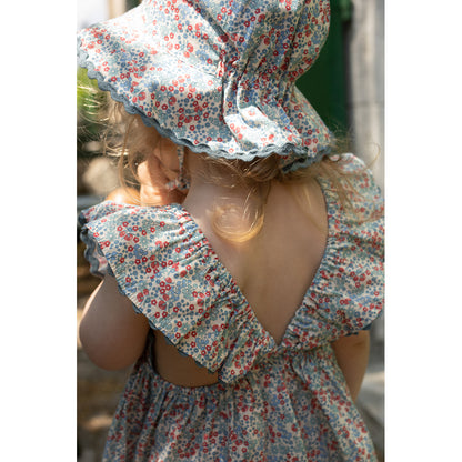 Konges Sløjd Verbena solhatt, Bibi Blue - strl. 3 mån.- 4 år