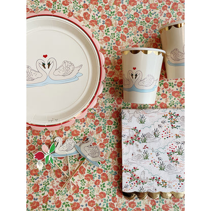 Konges Sløjd pappersmuggar, Swan - 8 st