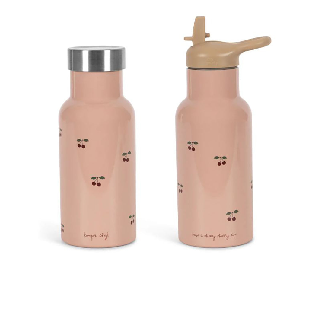 Konges Sløjd Termoflaska, Cherry pink – 1 flaska, 2 lock