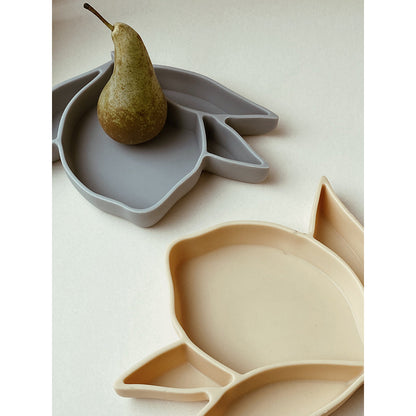 Konges Sløjd Lemon silikontallrik, Whale