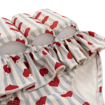 Konges Sløjd baddräkt med avtagbara flytblock, Amour blå randig - strl. 9 mån. - 4 år